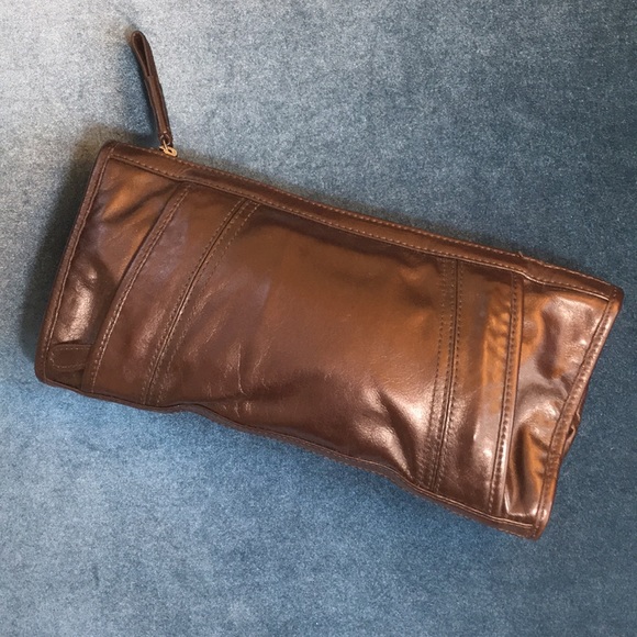 Kenneth Cole New York clutch dk brown - Picture 2 of 5